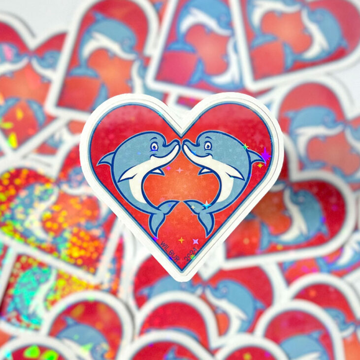 Heart of Fin 2024 Sticker